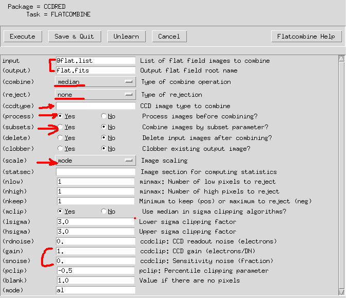 IRAF_flatcombine